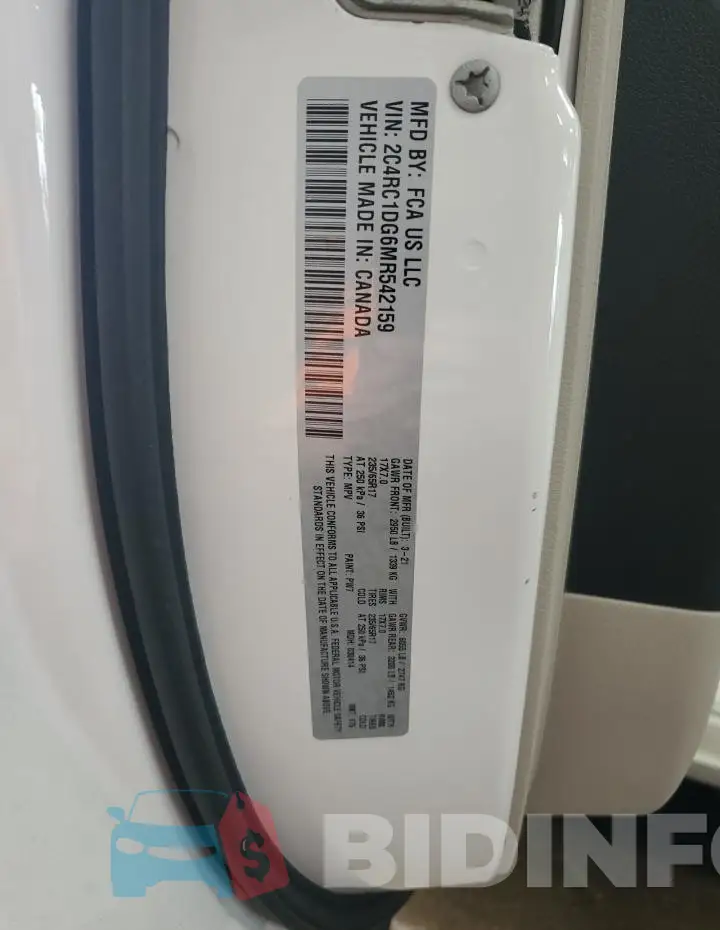 2C4RC1DG6MR542159 Photo# 13