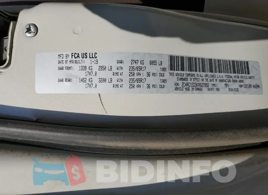 2C4RC1EG3KR627892 Photo# 14