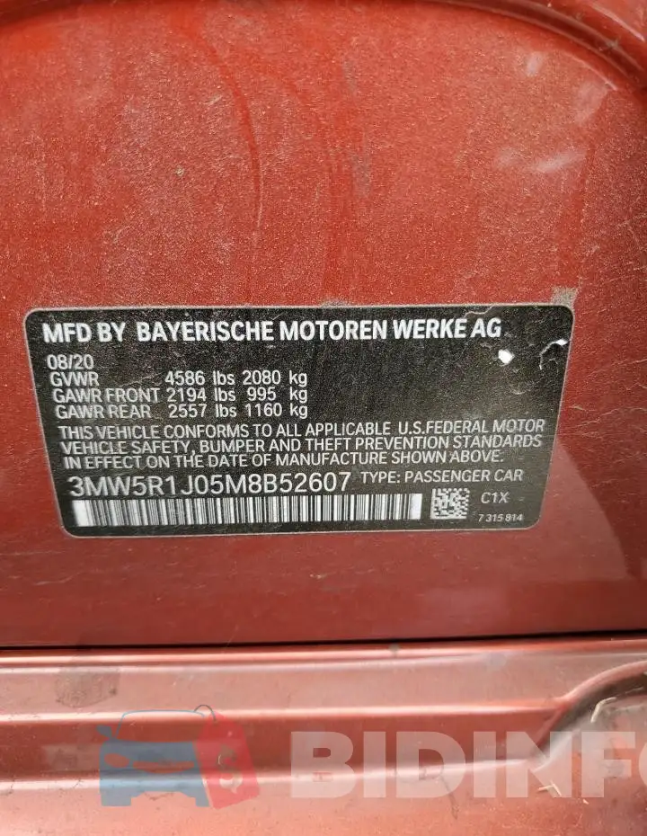 3MW5R1J05M8B52607 Photo# 13
