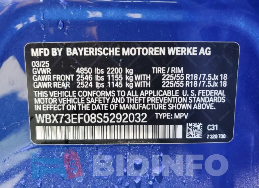WBX73EF08S5292032 Photo# 13