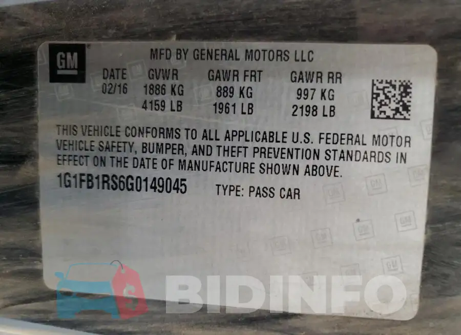 1G1FB1RS6G0149045 Photo# 12