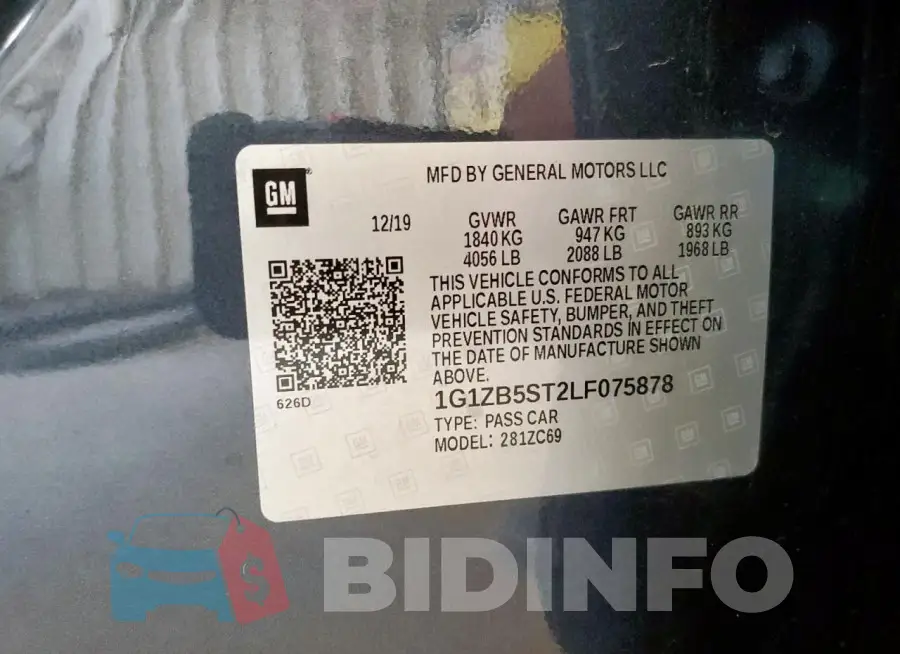 1G1ZB5ST2LF075878 Photo# 12