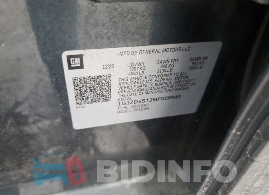 1G1ZD5ST2MF059949 Photo# 12