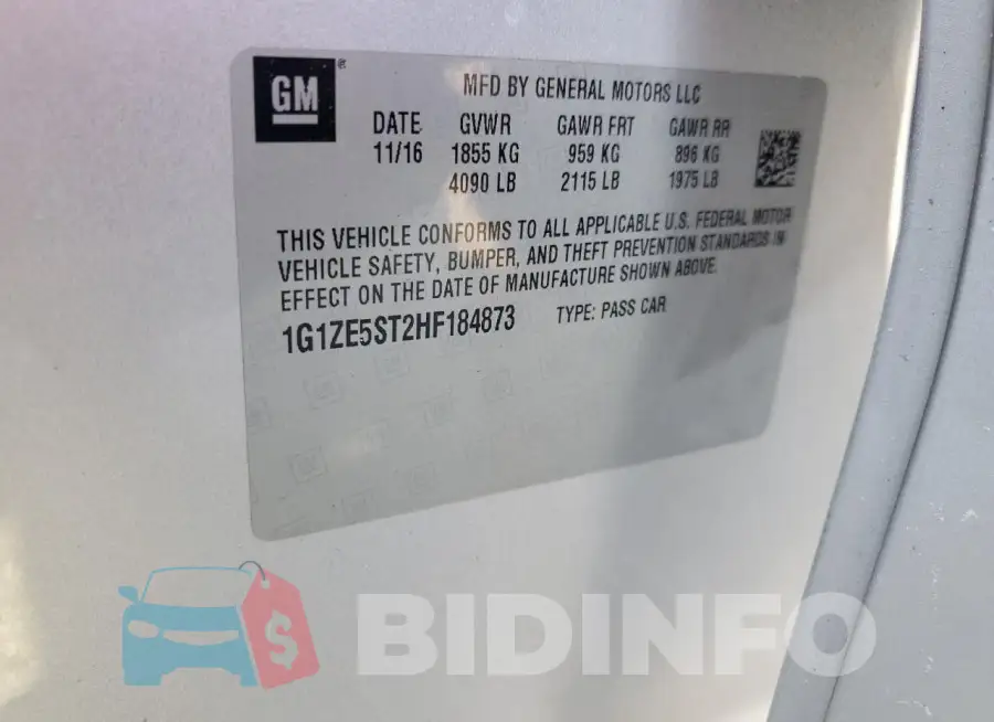 1G1ZE5ST2HF184873 Photo# 12