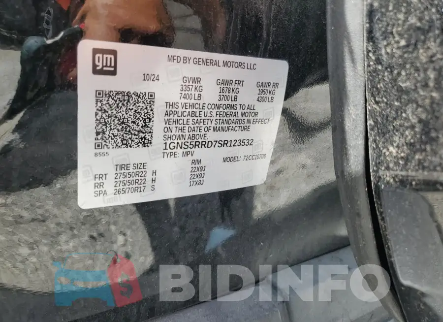 1GNS5RRD7SR123532 Photo# 13