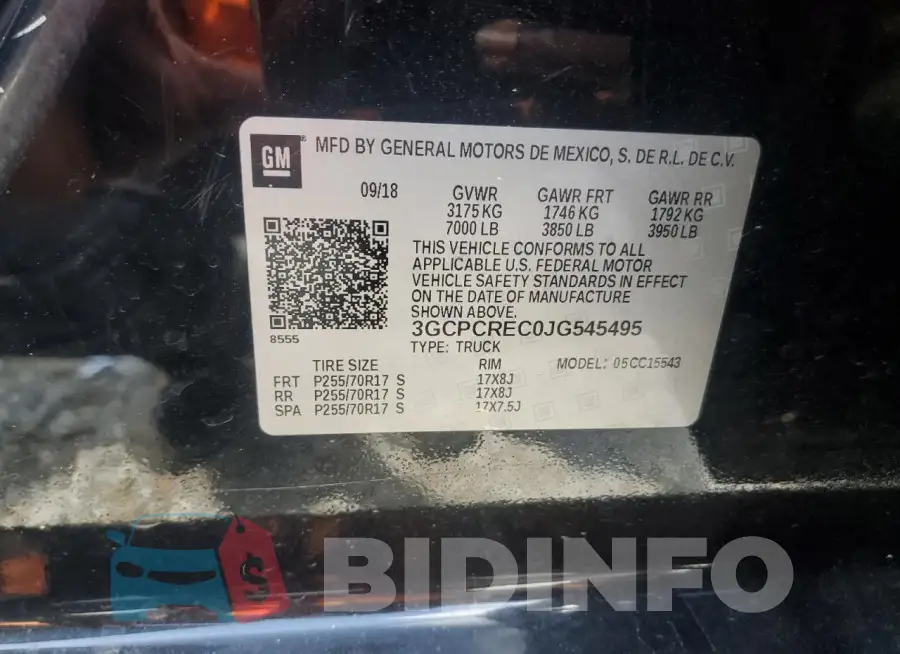 3GCPCREC0JG545495 Photo# 12
