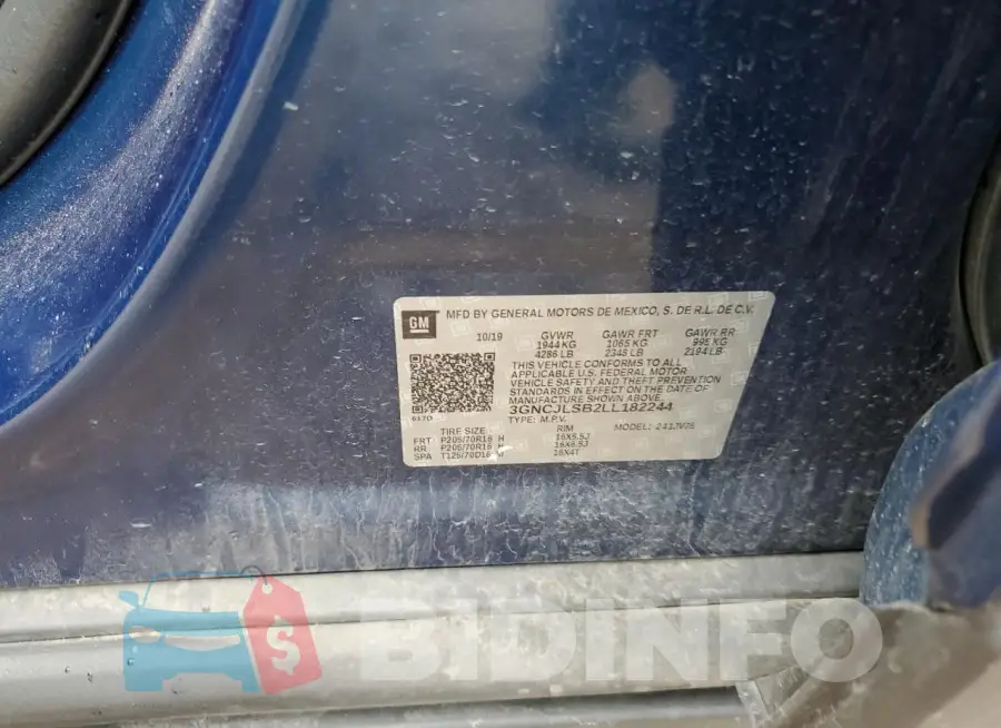 3GNCJLSB2LL182244 Photo# 12