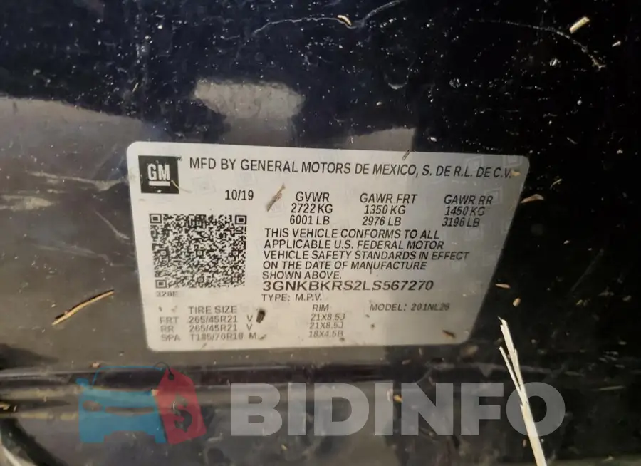 3GNKBKRS2LS567270 Photo# 14