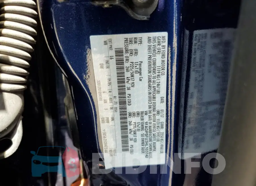 1FADP5FU3HL103742 Photo# 14