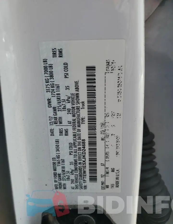 1FTEW1E5XJKD24688 Photo# 12
