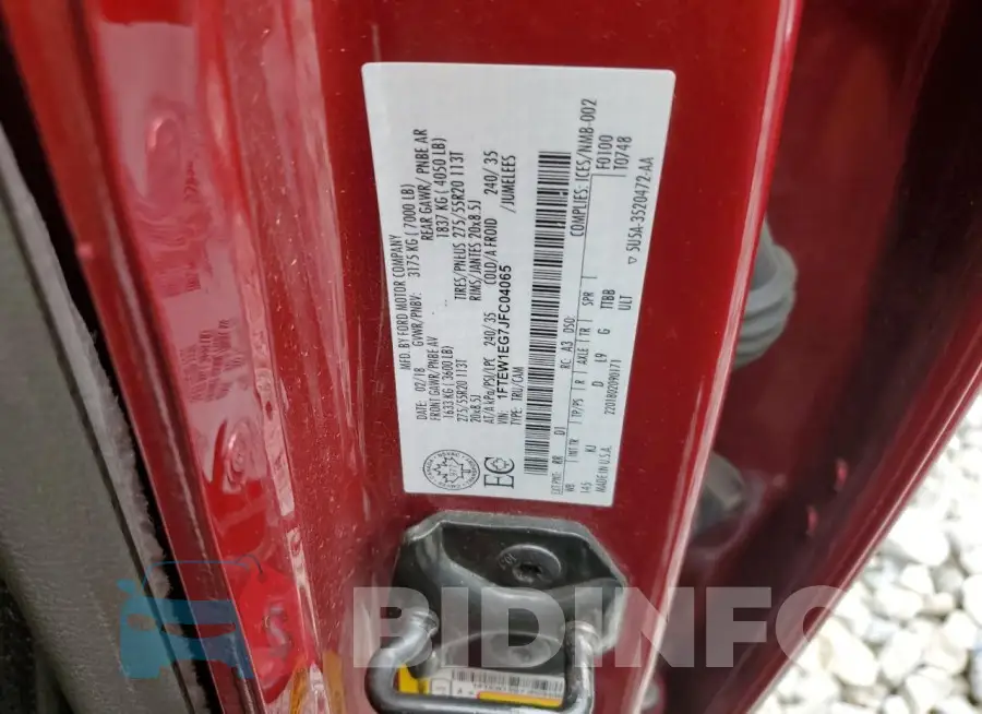 1FTEW1EG7JFC04065 Photo# 13