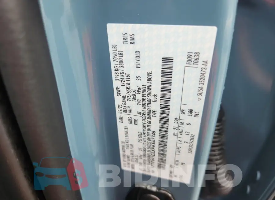 1FTFW1E8XPKE67745 Photo# 12