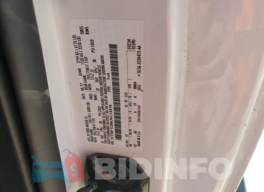 1FTMF1CB6JKC15519 Photo# 12