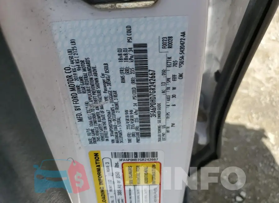 3FA6P0HD7GR242667 Photo# 12