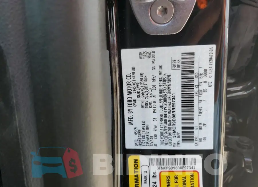 3FMCR9D98RRE97341 Photo# 13