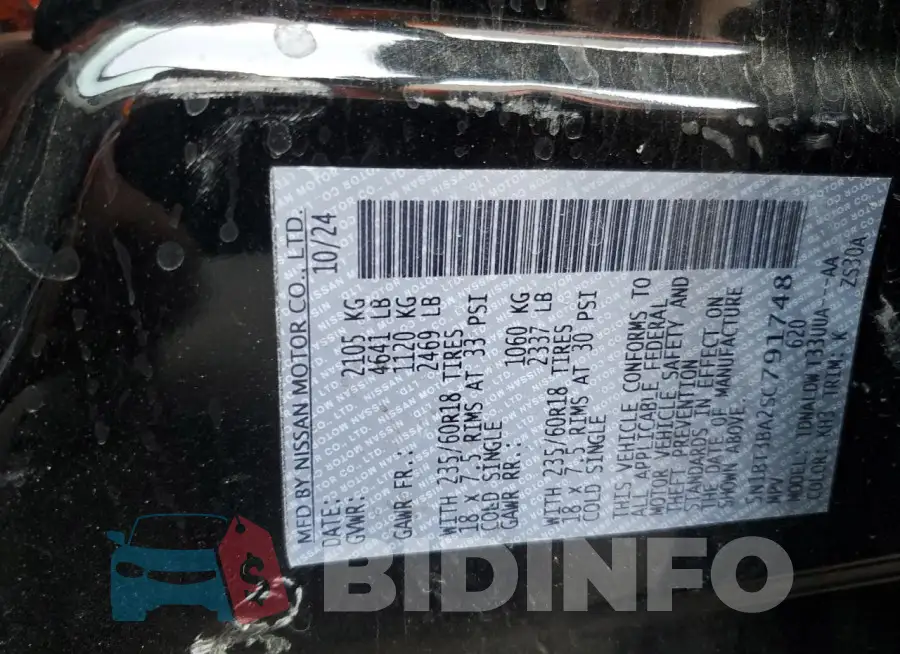 5N1BT3BA2SC791748 Photo# 12