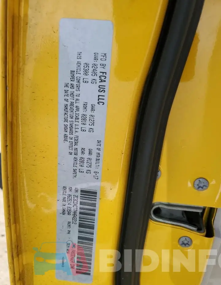 2C3CDXCT7HH642212 Photo# 12