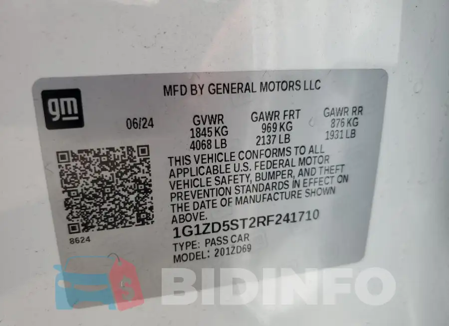 1G1ZD5ST2RF241710 Photo# 12