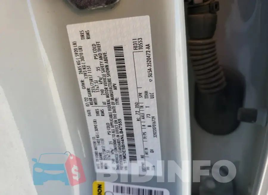 1FMDE5BH4NLB47555 Photo# 12