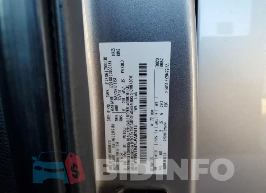 1FTEW1E47LFA97513 Photo# 12