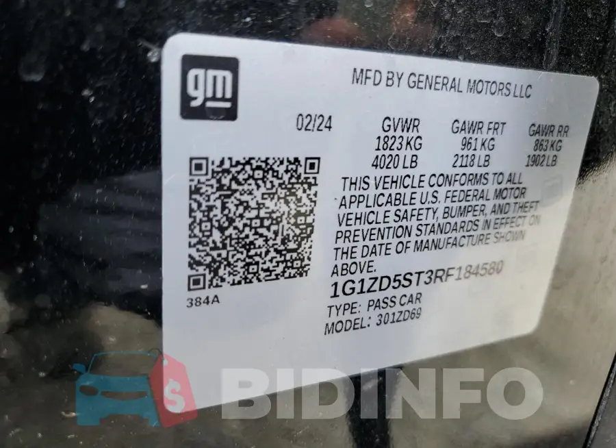 1G1ZD5ST3RF184580 Photo# 13