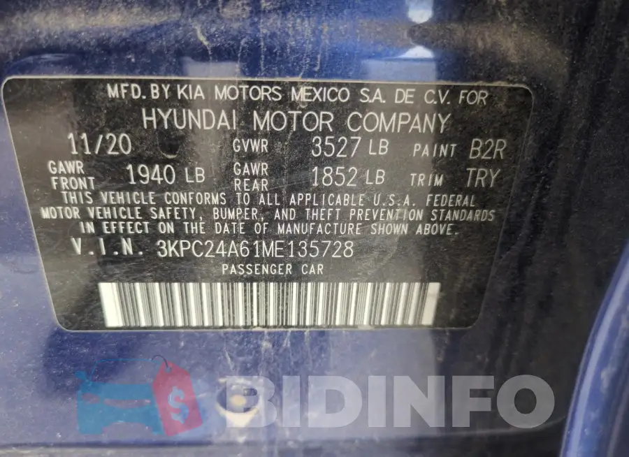 3KPC24A61ME135728 Photo# 12