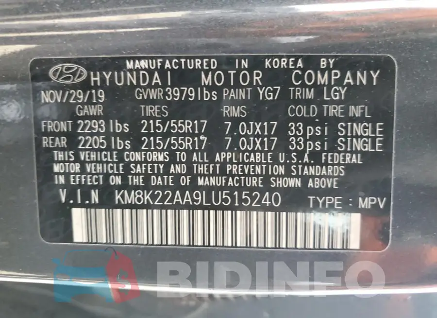 KM8K22AA9LU515240 Photo# 12