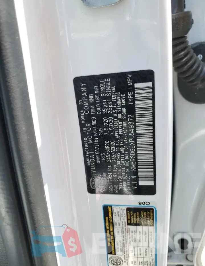 KM8R3DGEXPU549372 Photo# 14