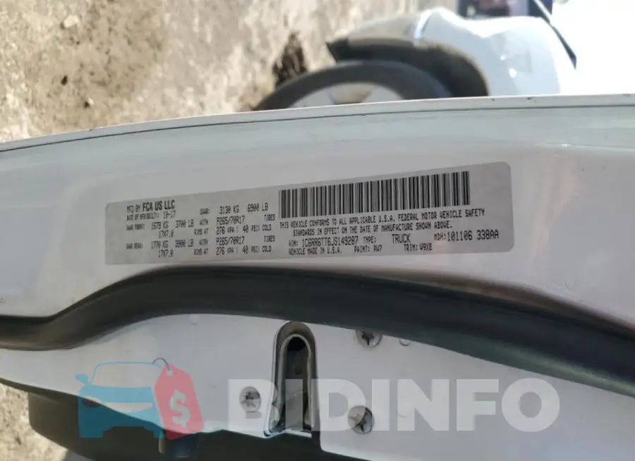 1C6RR6TT6JS149287 Photo# 12