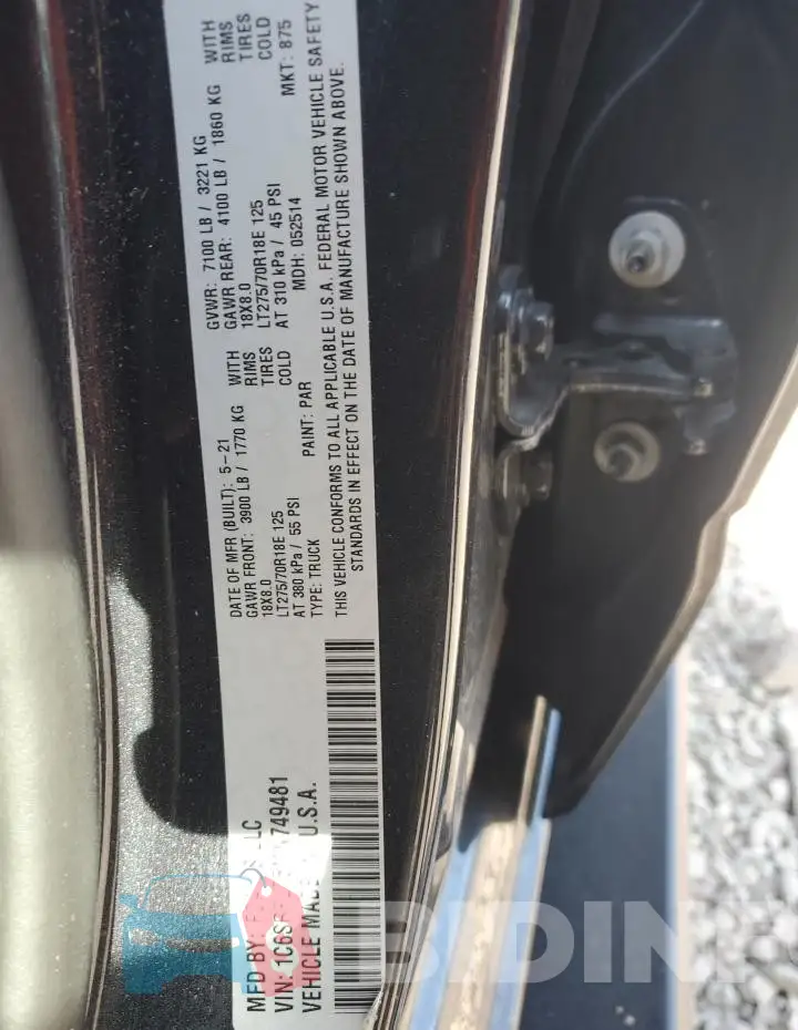 1C6SRFLT5MN749481 Photo# 12
