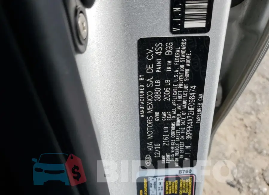 3KPFK4A72HE098474 Photo# 12