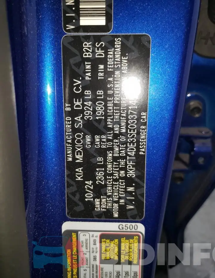 3KPFT4DE3SE033714 Photo# 13