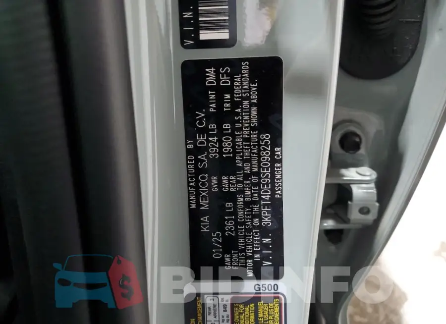 3KPFT4DE9SE098258 Photo# 13