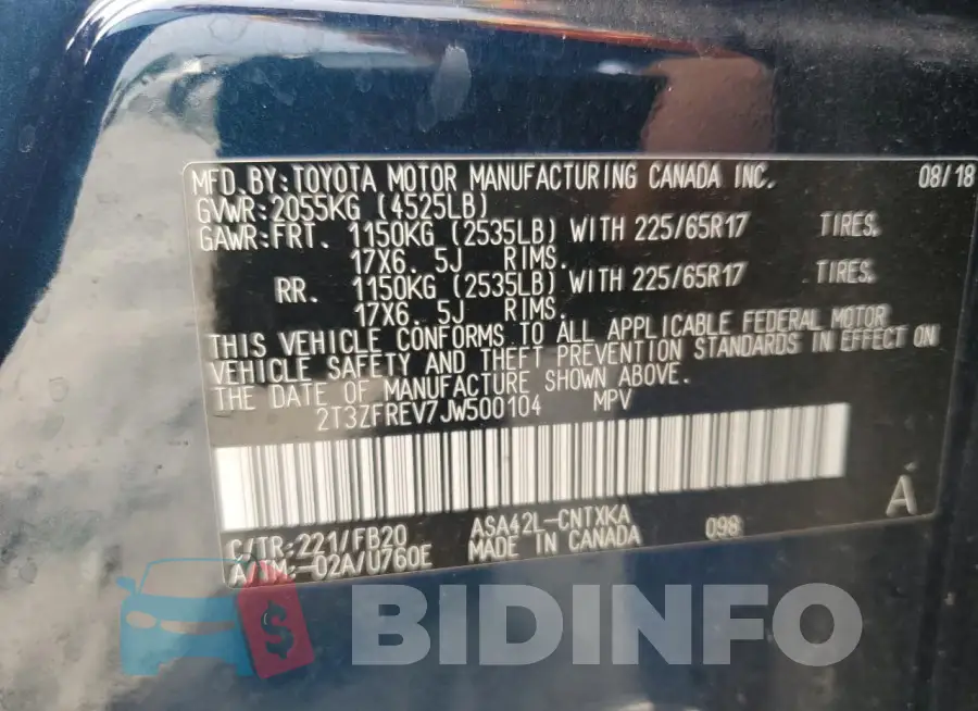 2T3ZFREV7JW500104 Photo# 13