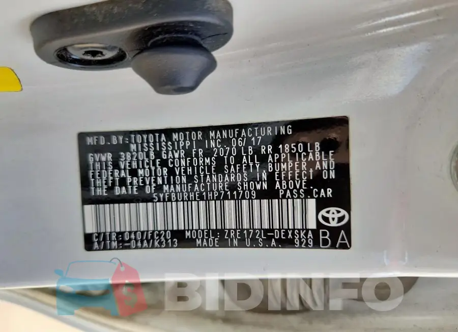 5YFBURHE1HP711709 Photo# 13