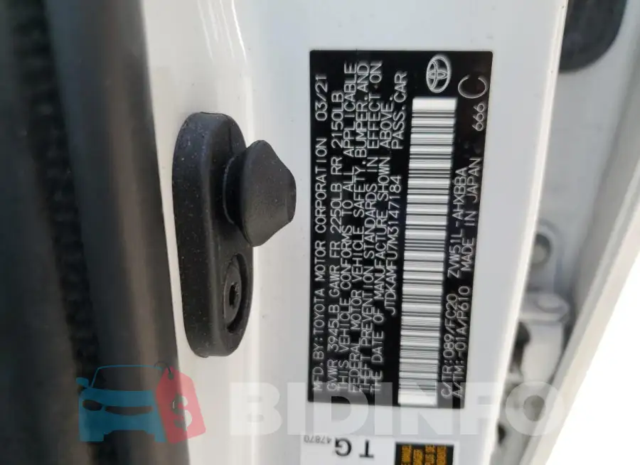 JTDKAMFU7M3147184 Photo# 12