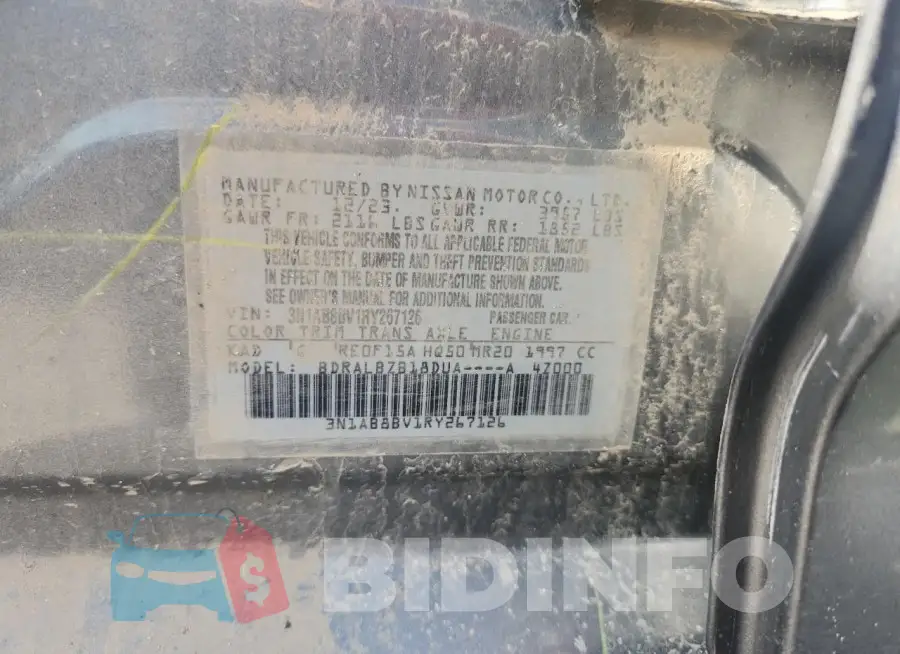 3N1AB8BV1RY267126 Photo# 12