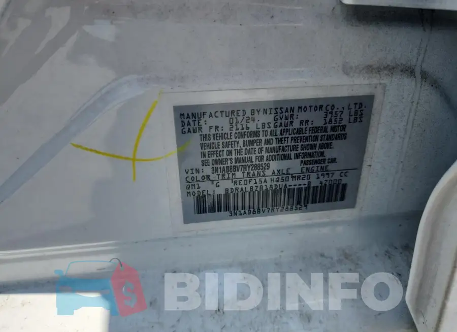 3N1AB8BV7RY288529 Photo# 12