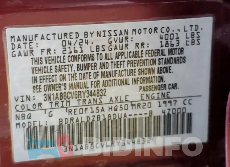 3N1AB8CV6RY344832 Photo# 12