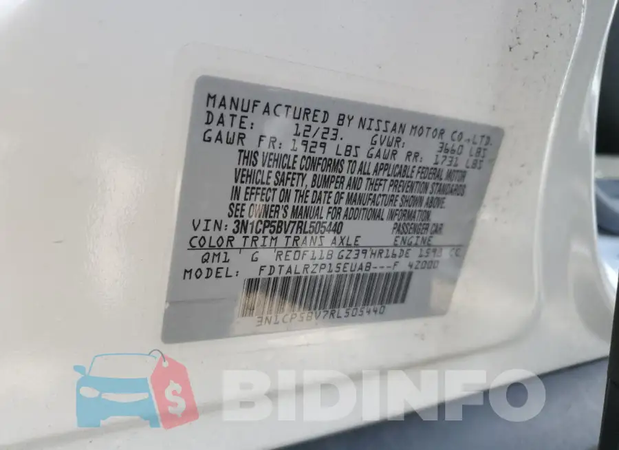 3N1CP5BV7RL505440 Photo# 14