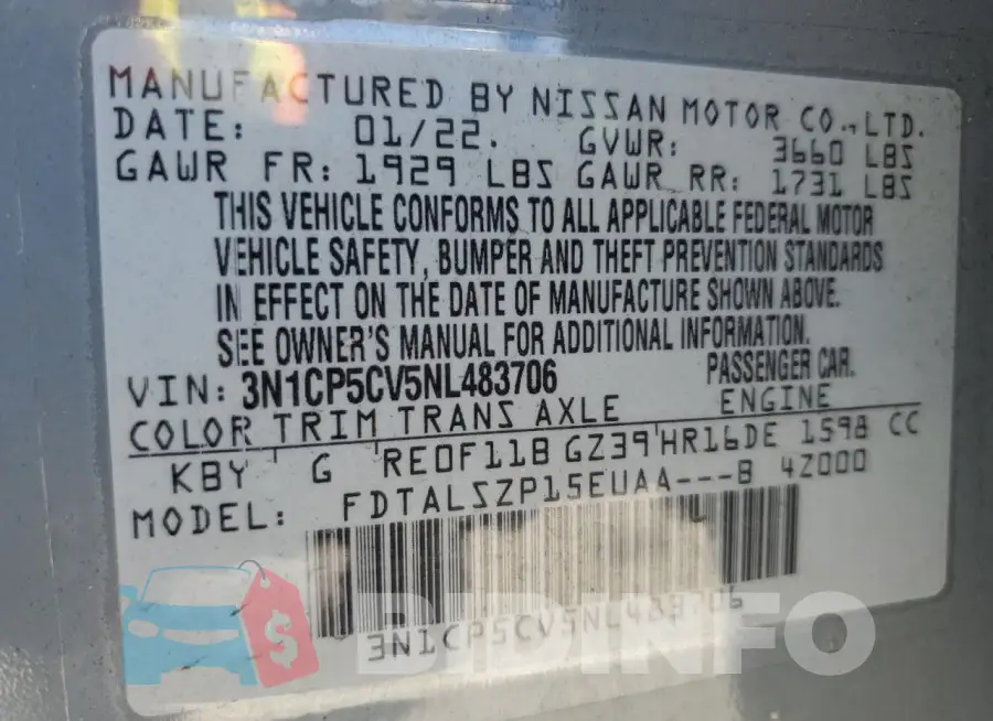 3N1CP5CV5NL483706 Photo# 14