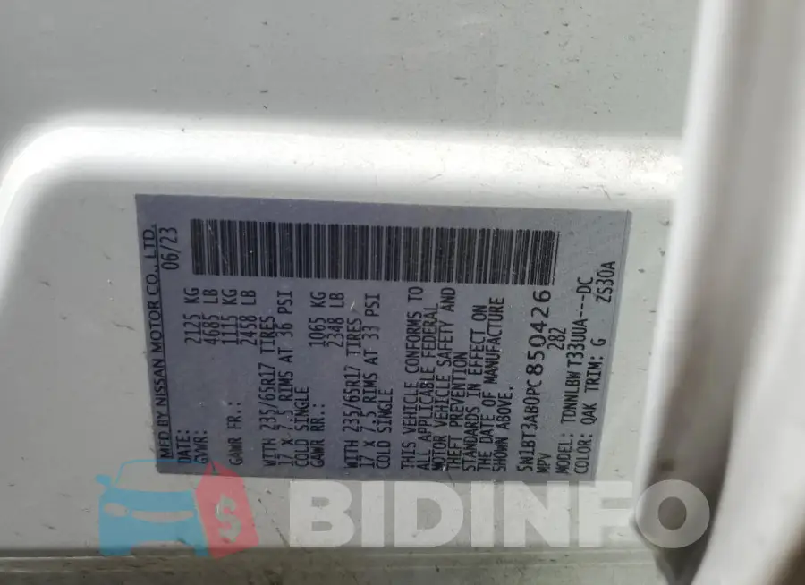 5N1BT3AB0PC850426 Photo# 13