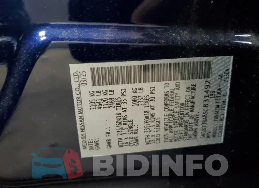5N1BT3BA8SC831492 Photo# 13