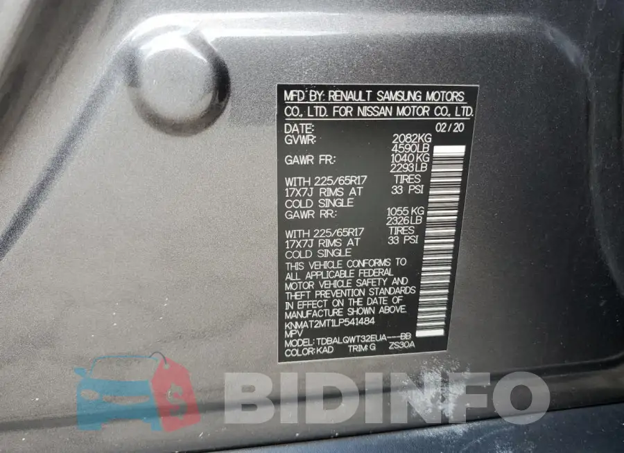 KNMAT2MT1LP541484 Photo# 13