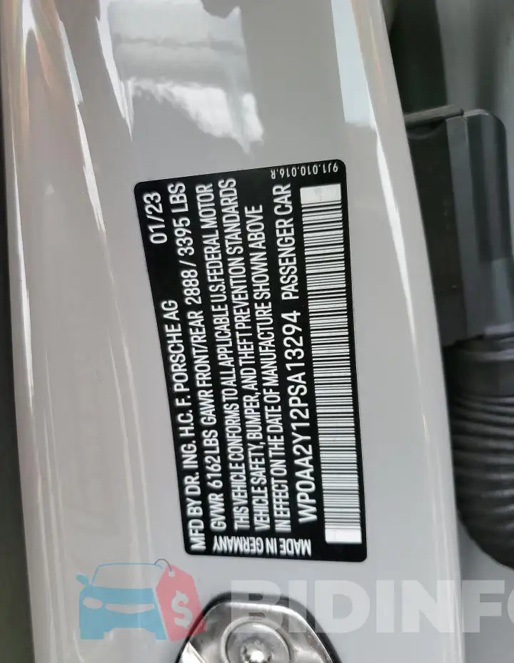 WP0AA2Y12PSA13294 Photo# 12