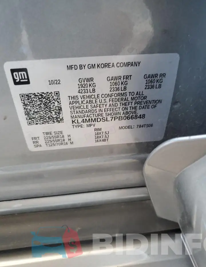 KL4MMDSL7PB066848 Photo# 13