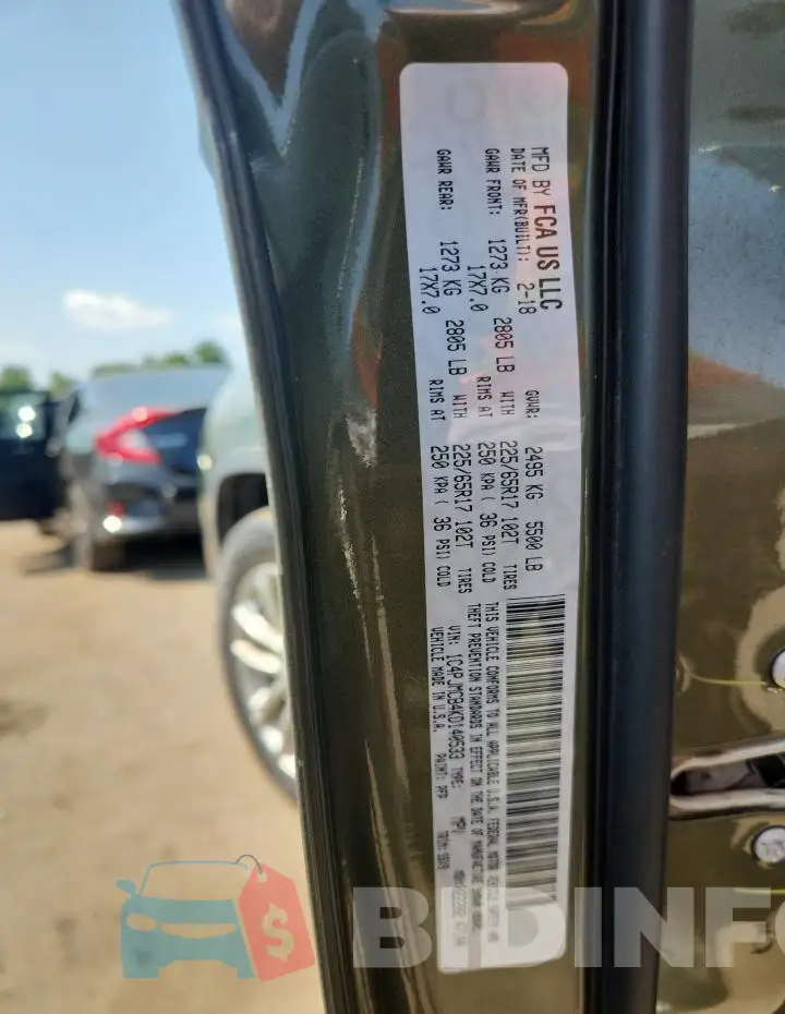 1C4PJMCB4KD140533 Photo# 14