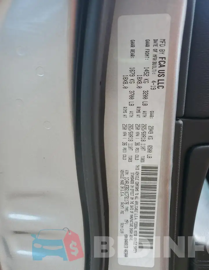 1C4RJEBG1KC731176 Photo# 14