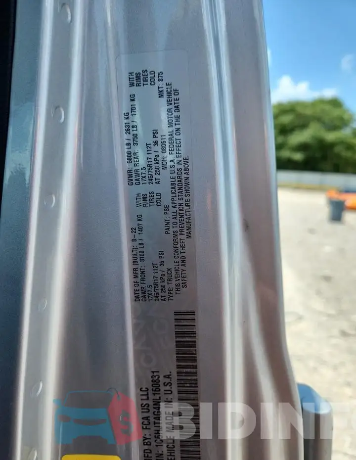 1C6HJTAG4NL160831 Photo# 12