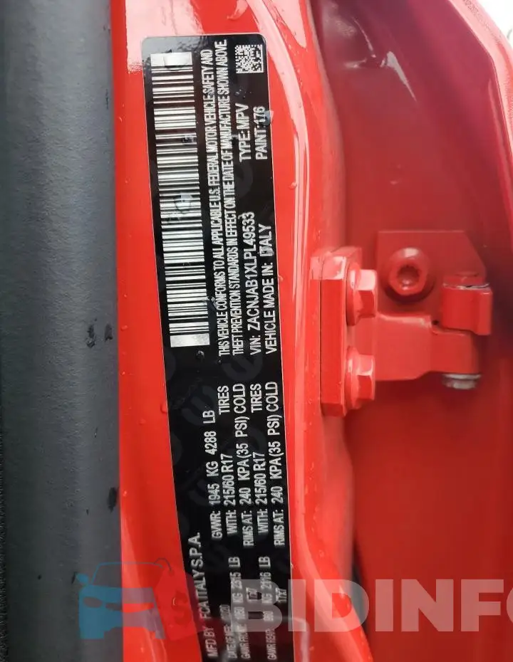 ZACNJAB1XLPL49533 Photo# 14